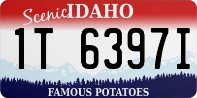 ID license plate 1T6397I