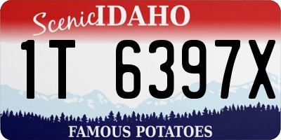 ID license plate 1T6397X