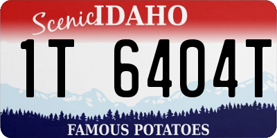 ID license plate 1T6404T