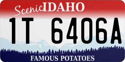 ID license plate 1T6406A