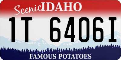 ID license plate 1T6406I