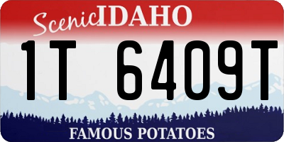 ID license plate 1T6409T