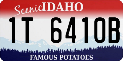 ID license plate 1T6410B