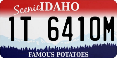 ID license plate 1T6410M