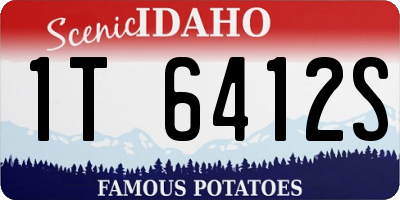 ID license plate 1T6412S
