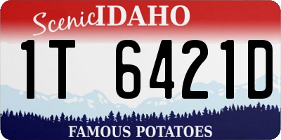 ID license plate 1T6421D