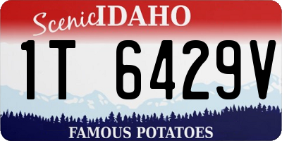 ID license plate 1T6429V