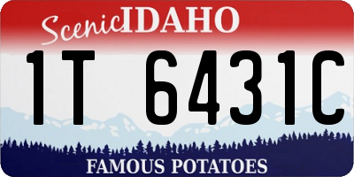 ID license plate 1T6431C