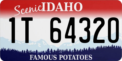 ID license plate 1T6432O