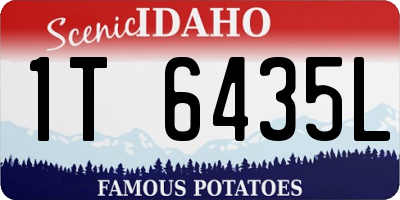 ID license plate 1T6435L