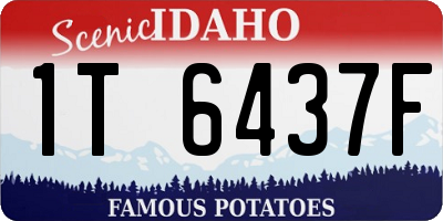 ID license plate 1T6437F