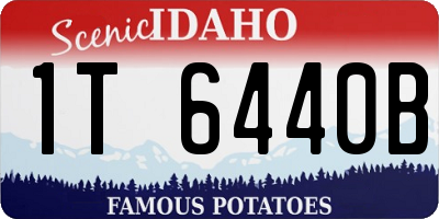 ID license plate 1T6440B