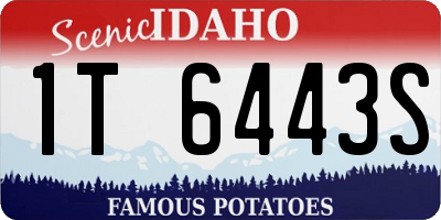 ID license plate 1T6443S