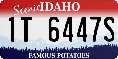 ID license plate 1T6447S