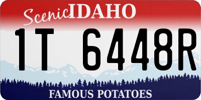 ID license plate 1T6448R