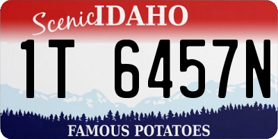 ID license plate 1T6457N
