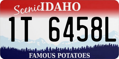ID license plate 1T6458L