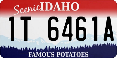 ID license plate 1T6461A