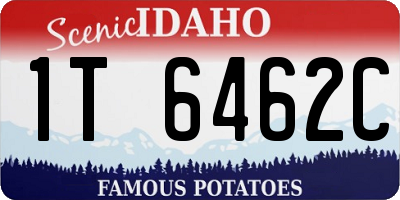 ID license plate 1T6462C