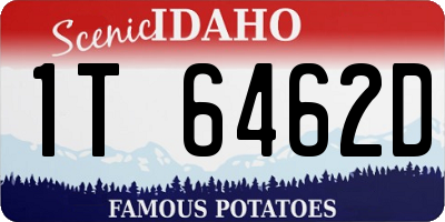 ID license plate 1T6462D
