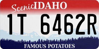 ID license plate 1T6462R