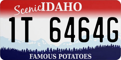 ID license plate 1T6464G