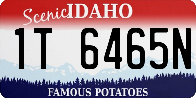 ID license plate 1T6465N