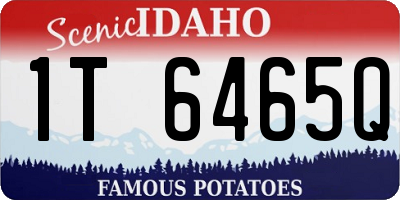 ID license plate 1T6465Q