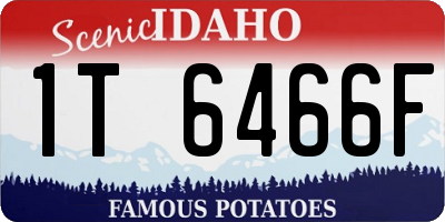 ID license plate 1T6466F