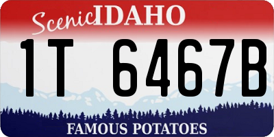 ID license plate 1T6467B