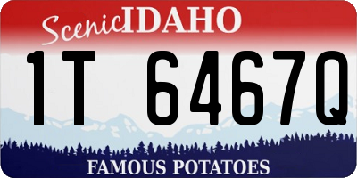 ID license plate 1T6467Q