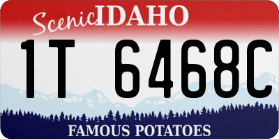 ID license plate 1T6468C