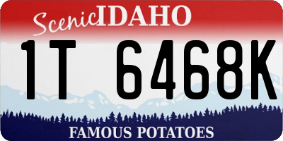 ID license plate 1T6468K