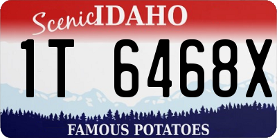 ID license plate 1T6468X