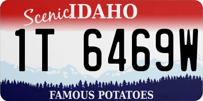 ID license plate 1T6469W