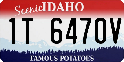 ID license plate 1T6470V