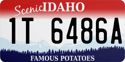 ID license plate 1T6486A