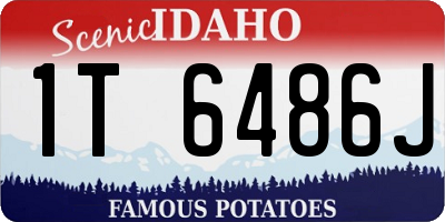 ID license plate 1T6486J