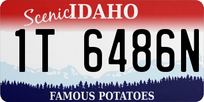 ID license plate 1T6486N