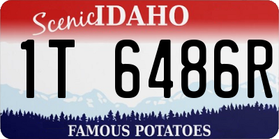 ID license plate 1T6486R