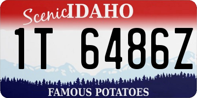 ID license plate 1T6486Z