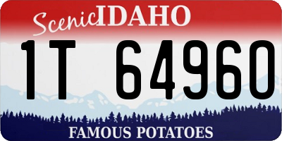 ID license plate 1T6496O