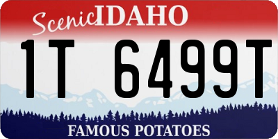 ID license plate 1T6499T