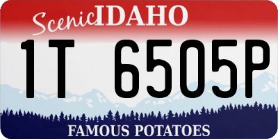 ID license plate 1T6505P