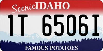 ID license plate 1T6506I