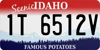 ID license plate 1T6512V