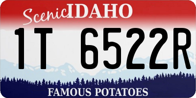 ID license plate 1T6522R
