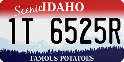 ID license plate 1T6525R