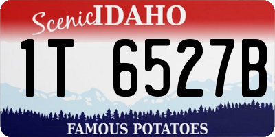 ID license plate 1T6527B