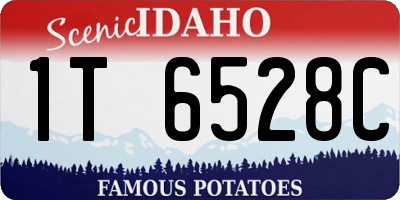 ID license plate 1T6528C